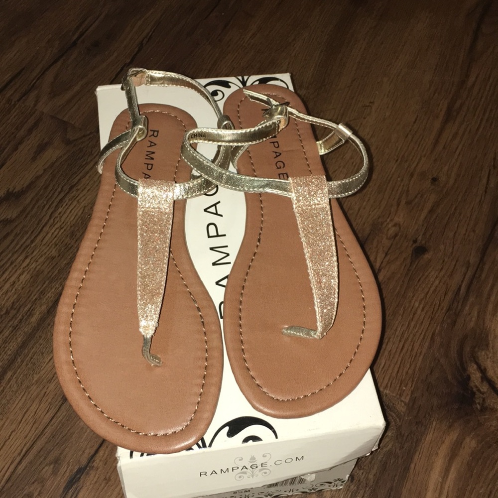 Gold sandals